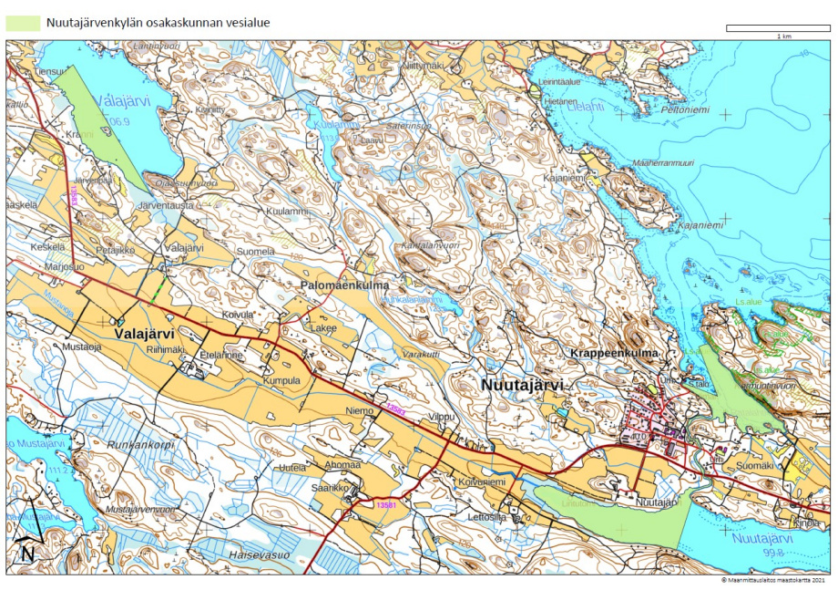 Nuutajärvenkylän osakaskunnan vesialue Nuutajärvenkylän osakaskunnan vesialue